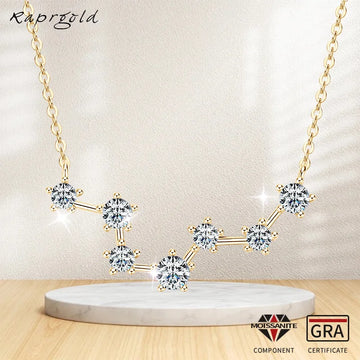 GRA Certified Moissanite Big Dippe Pendant Necklaces for Wedding