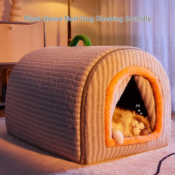 Washable Winter Handheld House For Dog, cat, Nest. Warm & Removable