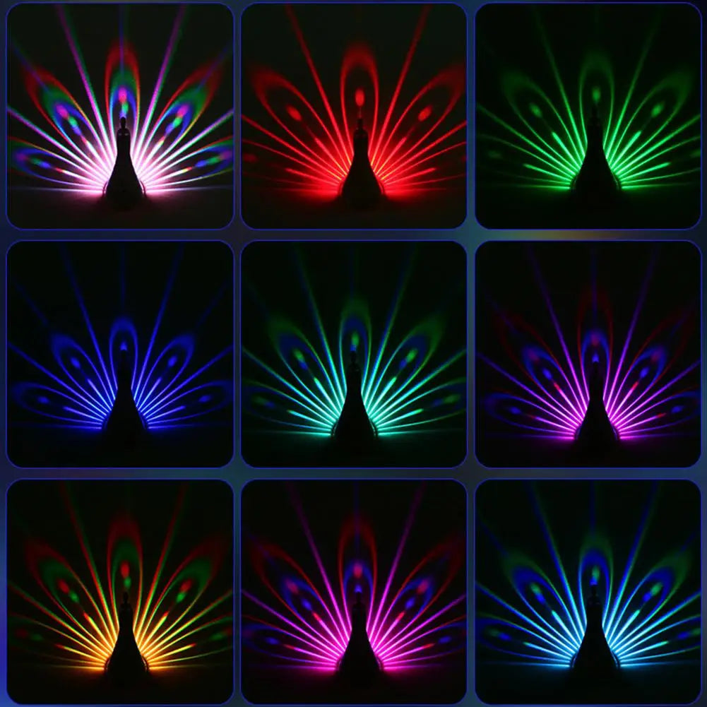 Night Light Bedside Colorful Atmosphere Light Creative Wall-mounted 9 modes for Gift