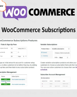 WooCommerce Subscriptions – Let customers subscribe to your products