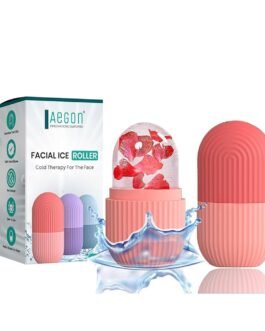 Aegon Ice Roller for Face | Ice Roller for Face Massager | Face Ice Roller for Men & Women | Ice Cube Roller for Glowing Skin & Puffy Eyes | Reusable & Unbreakable (Pink)