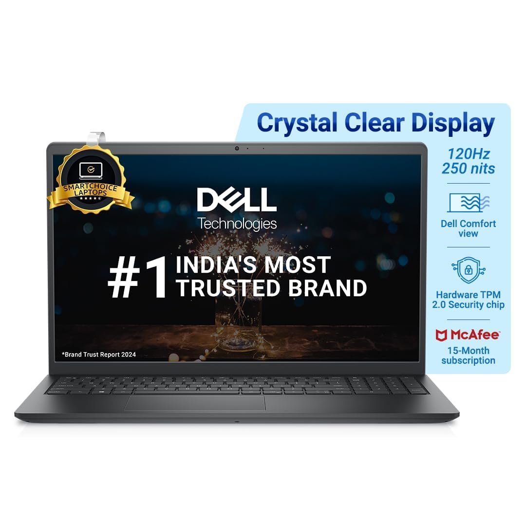 Dell 15 Thin & Light Laptop, Intel Core i5-1235U Processor/16GB DDR4+512GB SSD/Intel UHD Graphics/15 Inch (38cm) FHD Display/Windows 11 + MSO’21/15 Month McAfee/Carbon…