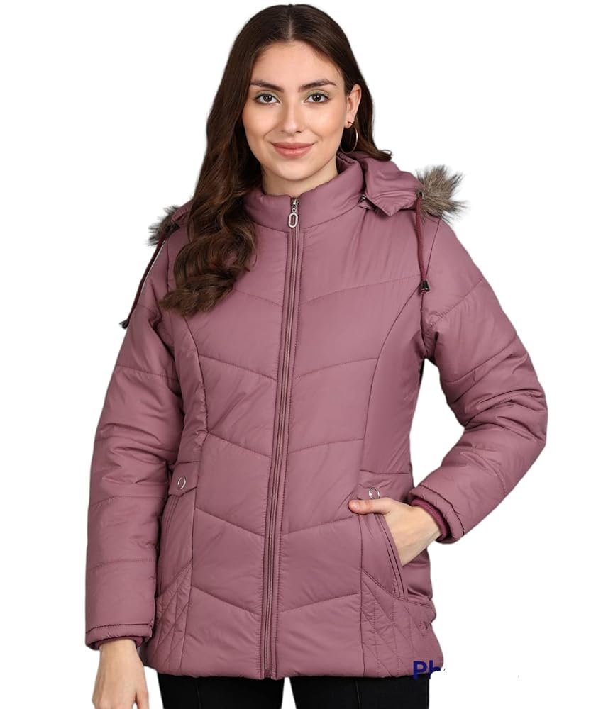 Ellipse FASHION Jacket For Girls Jacket For Women’s Latest Solid Color Stylish Long Jacket/Women’s Quilted Jacket Full Sleeves Winter Jacket Girls Winter Wear Jacket