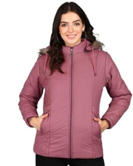 ELLIPSE Women’s Stylish Solid Full Sleeves Jacket | Winter Wear Quilted Jacket for Travelling | Hooded Jacket for Girls