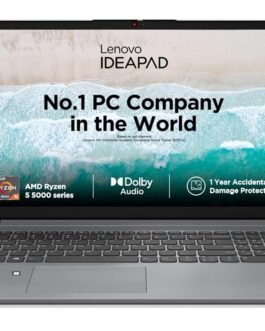 Lenovo IdeaPad Slim 1 AMD Ryzen 5 5500U 15.6″ HD Thin and Light Laptop (16GB/512GB SSD/Integrated AMD Graphics/Windows 11 Home/MSO 21/1Yr ADP Free/Cloud Grey/1.61Kg), 82R400ERIN