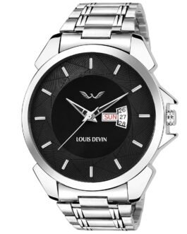 LOUIS DEVIN WT005 Stainless Steel Chain Analog Wrist Watch for Men