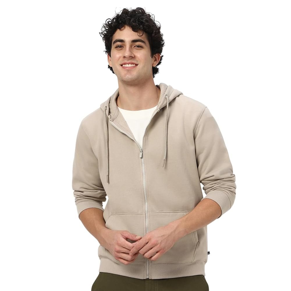 Neostreak Men’s Cotton Hooded Neck Zippered Sweatshirt