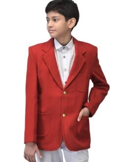 Noty ® Boys & Girls Winter- School Uniform Blazer | Coat | Jacket- Woolen Fabric- Front Open Button Closure | School Winter Unisex Blazer | Both Side Pockets