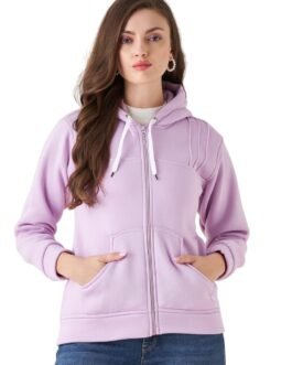 Pivl Women Solid Hooded Jacket for Winter