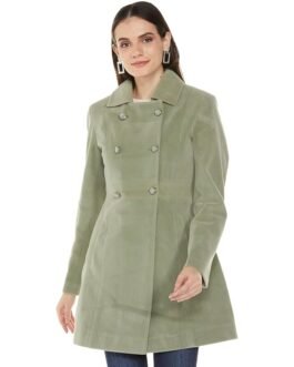 Qube By Fort Collins Women’S Mid-Thigh Pea Coat