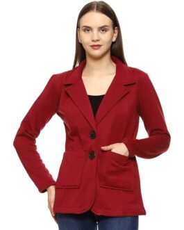 ROARERS Women’s Poly Fleece Collar Nack Winter Western Solid Regular Coat For Ladies & Girls