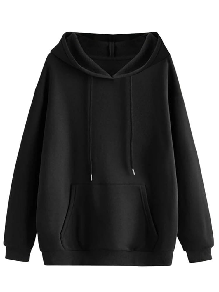 Veirdo® Cotton Fleece Regular Fit Hooded Sweatshirt Full Sleeves Solid Jumper Hoodie for Men/Boys