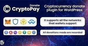 CryptoPay Donate v1.3.1 – Cryptocurrency donate plugin for WordPress