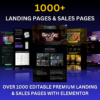 1000+ Landing Pages Editable with Elementor